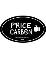 Price Carbon Thumbs Up Sticker - 6x3.5in - Black - Oval