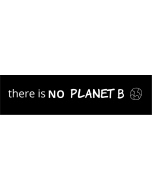 There is NO Planet B - 3.5x11in - Black - Bumper Sticker