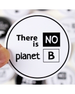 There is No Planet B Sticker - 3in - White - Circle