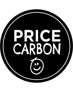 Price Carbon Smiley Face Sticker - 3in - Black - Circle