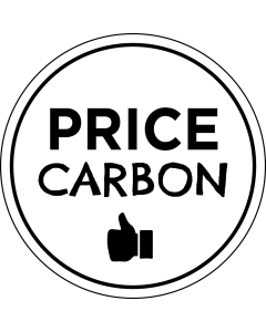 Price Carbon Thumbs Up Sticker - 3in - White - Circle