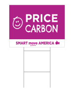 Price Carbon Yard Sign Smiley Face - 16x21 - Purple