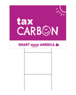Tax Carbon Smiley Face Yard Sign - 16x21 - Purple