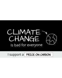 Climate Change is Bad For Everyone Sticker - 3X5 - Black