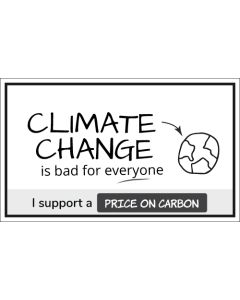Climate Change is Bad For Everyone Sticker - 3X5 - White