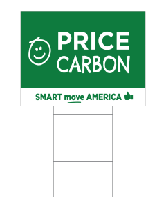 Price Carbon Yard Sign Smiley Face - 16x21 - Green