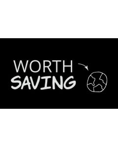 Worth Saving Planet Earth Sticker - 3X5 - Black