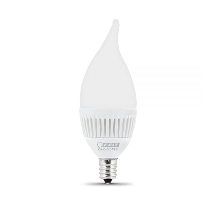 Frosted 40w Eq Soft White Flame Tip Candle Led Bulb With Small Frosted 40w Eq Soft White Flame Tip